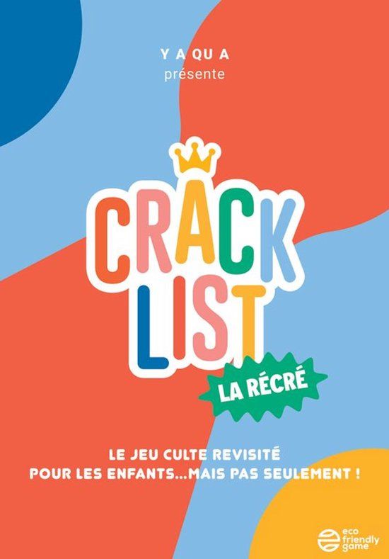 Blackrock Games CRACK LIST LA RECRE, Kaartspel, 7 jaar, 30 min