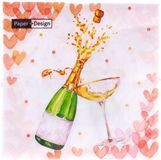 duni Servetten Hearts Bubbles 33x33 cm