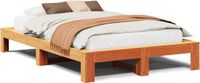 vidaXL Bedframe Massief Grenenhout Wasbruin 120x190 cm