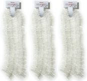 Merkloos / Sans marque Inge's Christmas Decor Gmbh 3x Kerstslingers wit 7,5 x 200cm