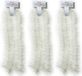 Merkloos / Sans marque Inge's Christmas Decor Gmbh 3x Kerstslingers wit 7,5 x 200cm