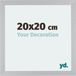 Your Decoration - Cadre photo 20x20 cm - MDF - Argent mat - Mura