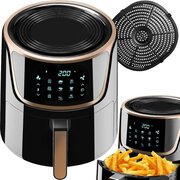 Tectake - Airfryer Mika - heteluchtfriteuse, friteuse - touchscreen - 8,5 L - 404214