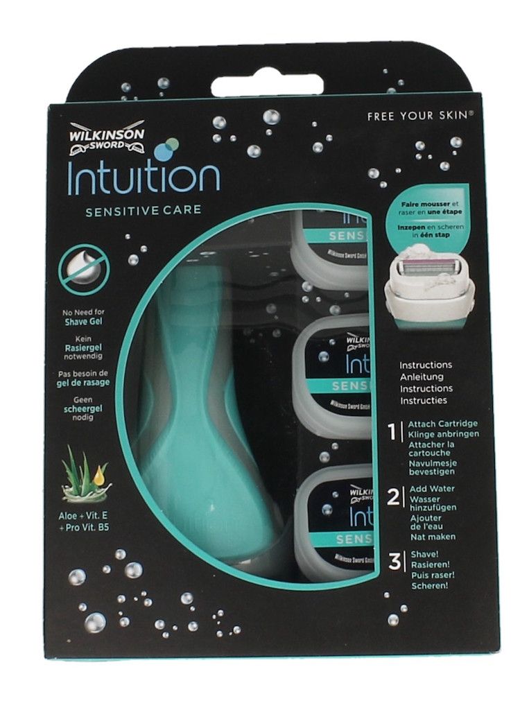 Wilkinson Intuition Sensitive Care Scheerapparaat + Mesjes