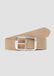 s.Oliver Leren riem met vierkante sluiting, cognac