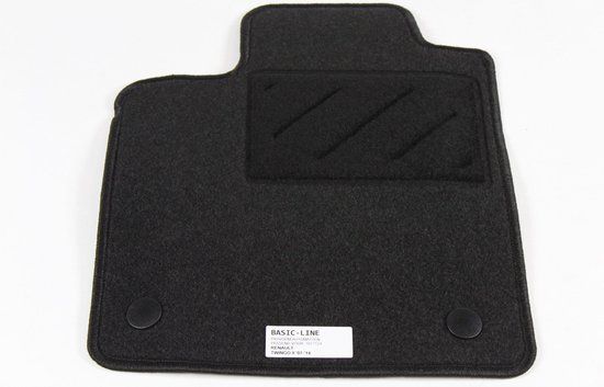 Automatten Renault Twingo II (2007-2014) - Zwart Naaldvilt - 4-delig