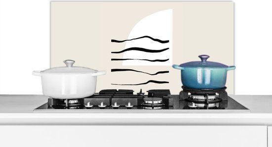 KitchenYeah Pastel Abstract Kitchen Splashback - 80x40cm - Aluminum