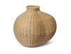 Ferm Living Bola Vase en jonc naturel tressé au sol
