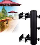 Merkloos / Sans marque Zwaar Belastbare Parasolhouder - Voor Terras en Balkon - 1 Stuk - Grijs - Metaal