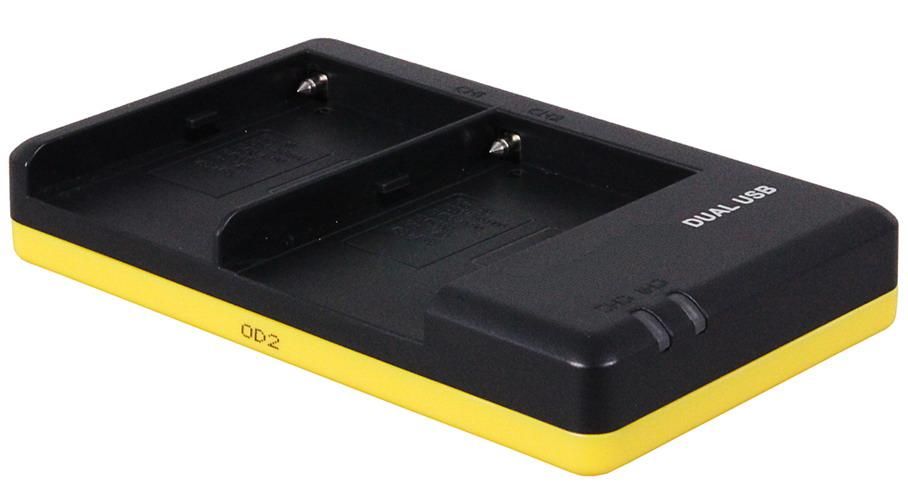 Duo oplader voor 2 camera accu's Sony NPFM55H (compatible)