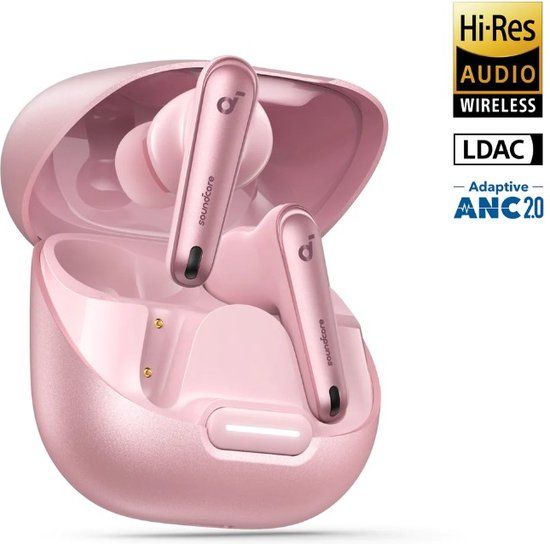 Soundcore Liberty 4 NC - Wireless Noise Cancelling Earbuds - Pink