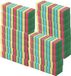 Merkloos / Sans marque Talen Tools Schuursponsjes - huishoudsponsjes - 9 cm - 200x stuks - gekleurd