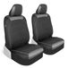 Motor Trend Zwarte stoffen autostoelhoezen voor voorstoelen
