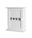 HAKU Sleutelkastje wit MDF metaal - Afm. B 26 cm x H 32 cm x D 12 cm Stijl: Kust
