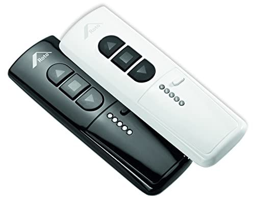 ROTO Orginal handzender draadloze handzender 10-kanaals | tot 10 ontvangers afzonderlijk of samen bedienbaar | max. draadloos bereik tot 350 m | inclusief batterij | zwart