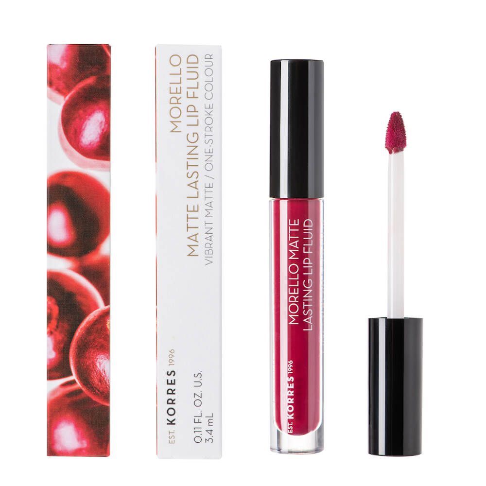 Korres KM Morello Matte Lasting Lip Fluid 74 Fig 3,4 ml