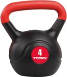 Toorx Fitness PVC Kettlebell - 4 kg - Rood/Zwart