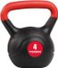 Toorx Fitness Kettlebell en PVC - 4 kg - Rouge/Noir