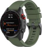 By Qubix Qubix - Siliconen sportbandje - Leger groen - 26mm Quickfit - Geschikt voor Garmin Epix Pro Gen 2 (51mm) / Quatix 7X / 6X & Tactix 7 (pro)