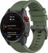 By Qubix Qubix - Siliconen sportbandje - Leger groen - 26mm Quickfit - Geschikt voor Garmin Epix Pro Gen 2 (51mm) / Quatix 7X / 6X & Tactix 7 (pro)