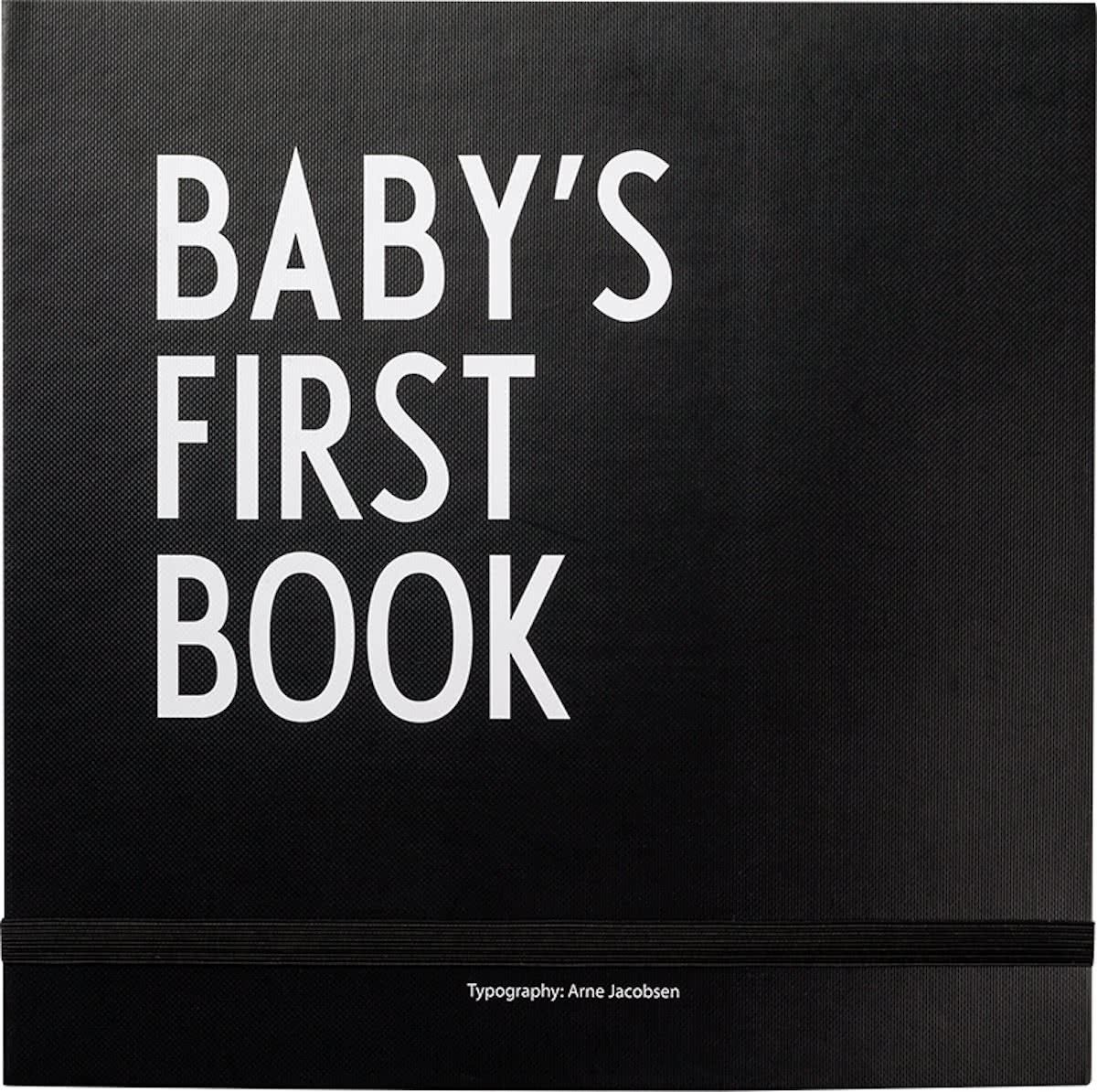 Design Letters Baby s First Book ZWART