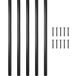 VEVOR Metal Deck Balusters, 26" x 0.75" Aluminum Alloy Deck Railing for Wood and Composite Deck, Square Baluster for Outdoor Stair Deck Porch