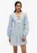 Superdry - Mini-robe superposée en broderie anglaise - Femme - Robes - Bleu