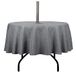youngseahome Buitentafelkleed, kreukvrij, vlekbestendig, waterdicht polyester stoffen tafelkleed met rits en paraplugat voor picknick, feest, diner/patio tuin (177,8 cm rond, rits, grijs)