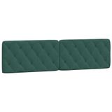 VidaXL Hoofdeind & Voeteind Donkergroen Polyester 200 cm