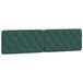 VidaXL Hoofdeind & Voeteind Donkergroen Polyester 200 cm