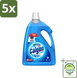 Calgon 5 x Wasmachinereiniger Gel - Tegen Kalkaanslag / Wasmiddelresten / Geuren - 2.25 L - 45 Wasbeurten - Grootverpakking