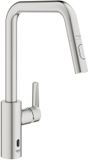 GROHE Start Keukenmengkraan - Hybride (Infrarood) - Contactloze of Manuele Bediening - Supersteel