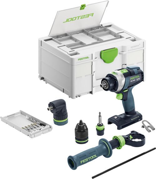 Festool TPC 18/4 I-Basic-Set 18V Li-Ion accu klopboormachine body incl. accessoires in systainer - 75Nm