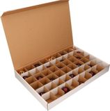 Bellatio Decorations Kerstballen Opbergbox - Vakjesdoos voor 54 Kerstballen van 6 cm