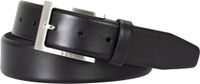 BOSS leren heren riem - zwart