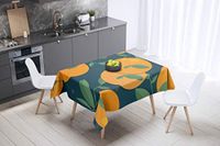 Bonamaison Tafelkleed, Anti-Mold, Sneldrogend, Waterdicht, 100% Polyester Tafellaken, 140cm x 140cm - Ontworpen en Vervaardigd in Turkije