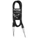 Plugger Mono-jack op stekker, 1,50 m, zwart