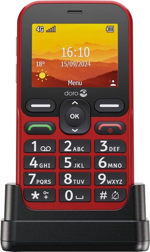 Doro Leva 10 Senioren GSM - Rood - 4G