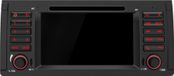 BMW autoradio 7 pouces avec lecteur CD pour BMW E39 (1995 - 2004), incluant navigation, commande au volant, Bluetooth, RDS, DSP, GPS et DAB+