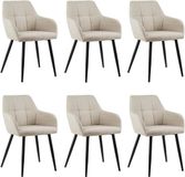 Kick Collection Set van 6 eetkamerstoelen Nova - beige