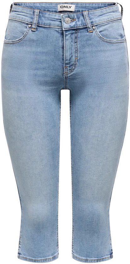 ONLY Onlblush Mw Slit Capri Dnm Pim Noos - Light Blue Denim - Size S