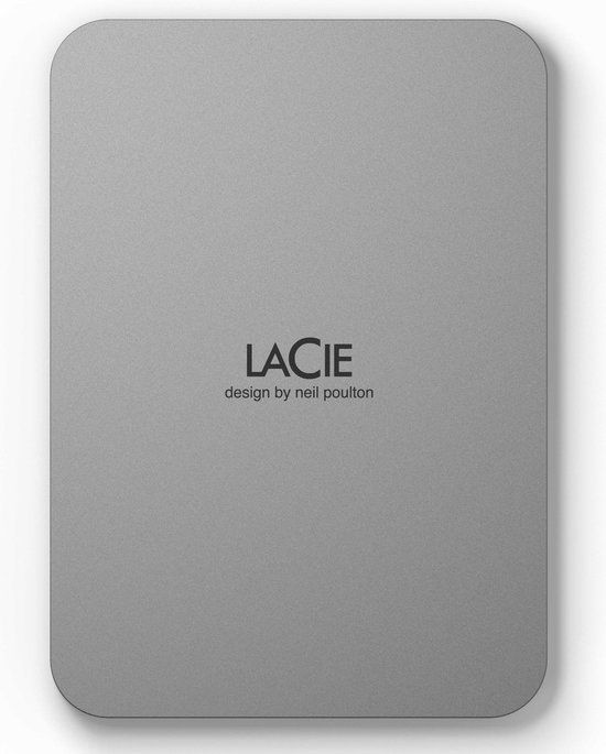 LaCie Mobile Drive (2022) - 5TB External Hard Drive - Silver