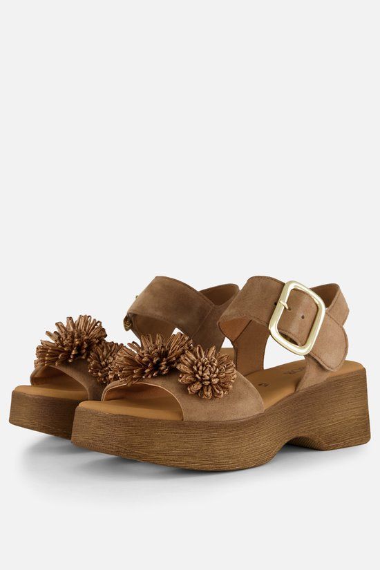Gabor Sandalen taupe Suède - Maat 7,5