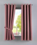 Gardinenbox Gordijnen ondoorzichtig »Newyork« oudroze H x B 160 x 140 cm 2-pack