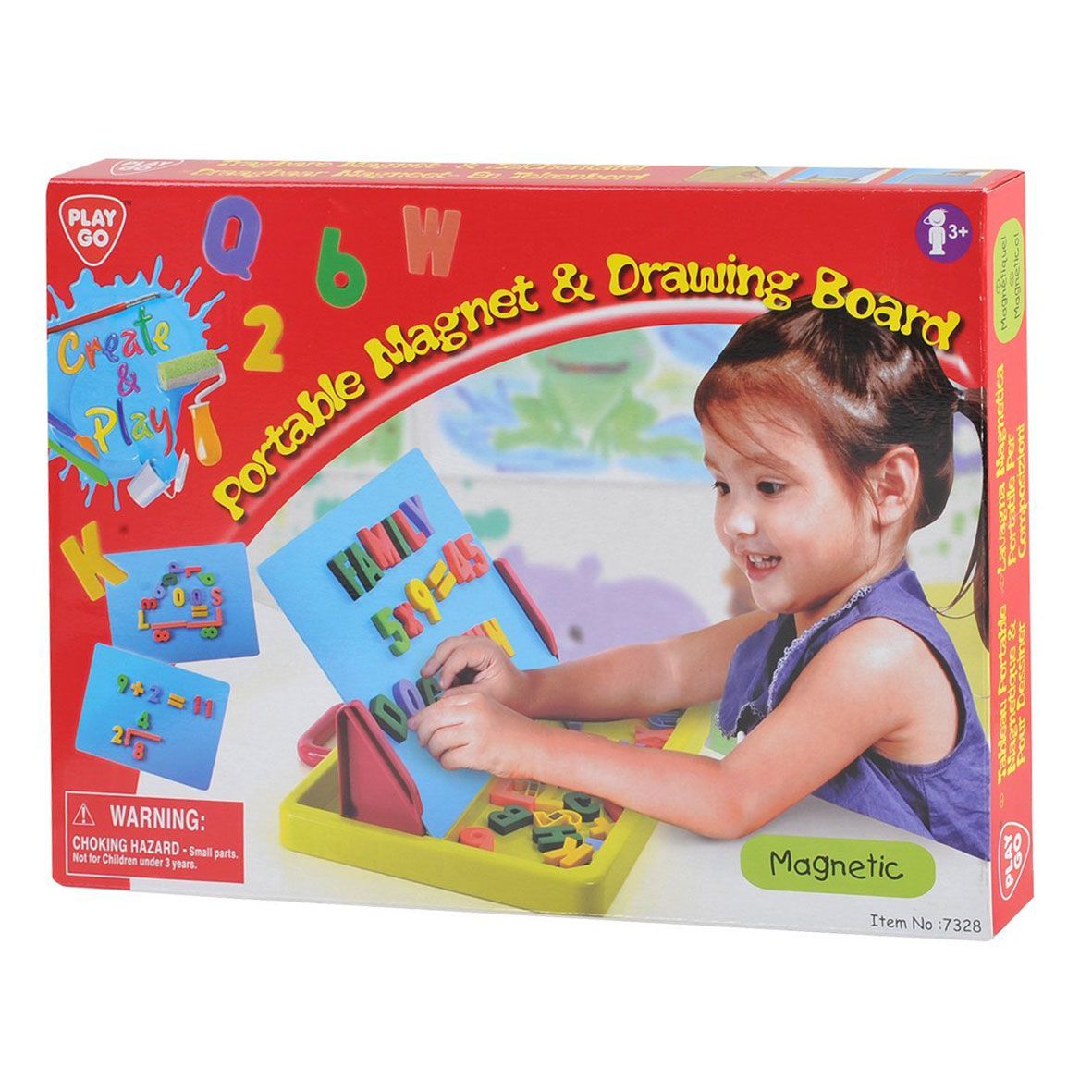 Playgo Magneet- en tekenbord draagbaar 7328