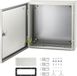 VEVOR Schakelkast Nema IndustriëLe Behuizing 40x40x15cm Nema 4x Stalen Verdeelkast Ip66 Waterdicht en Stofdicht Elektrische Aansluitdoos voor Buiten/Binnen Met Montageplaat
