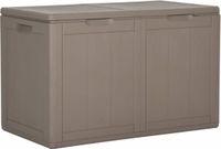 vidaXL Tuinbox 180 L PP houtlook bruin