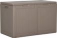 vidaXL Tuinbox 180 L PP houtlook bruin