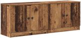 vidaXL Opbergkast voor Loftbed 2 st Oud hout 66 x 35 x 48 cm