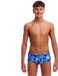 Funky Trunks Sidewinder Trunks Boxer de bain Bleu Garçon Polyester Messy Messy Messy